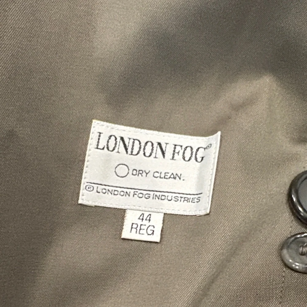 Men’s London Fog Dark Green Khaki Trench Coat w/removable lining brand new - Picture 6 of 11